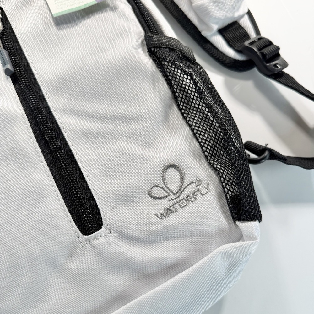waterfly crossbody sling backpack White Multiple Pockets NEW with Tags - Picture 2 of 14